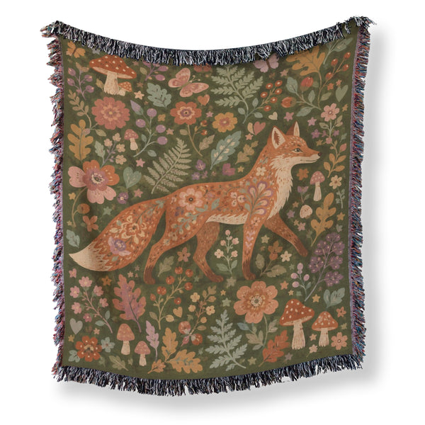 Autumn Fox Garden Blanket