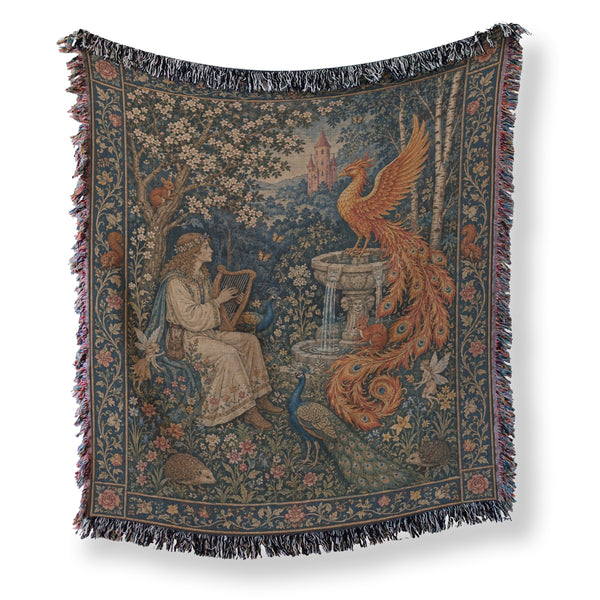 The Phoenix Harp Garden Blanket