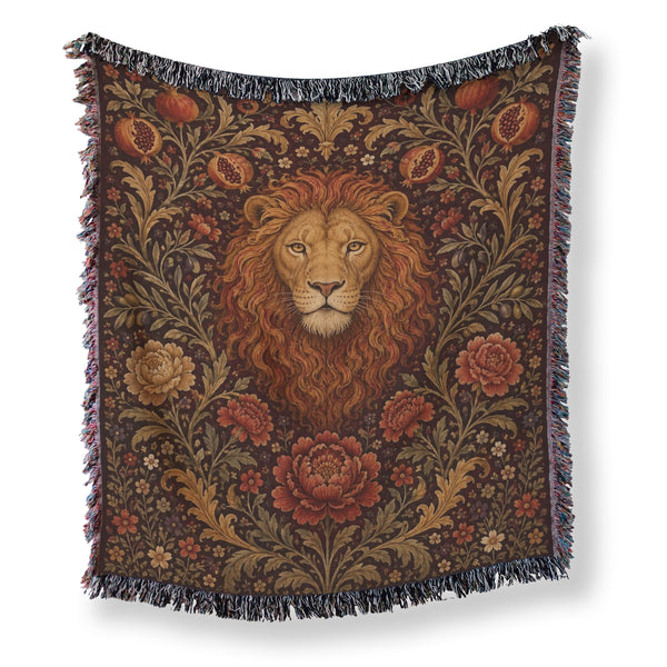 The Pomegranate Lion Blanket