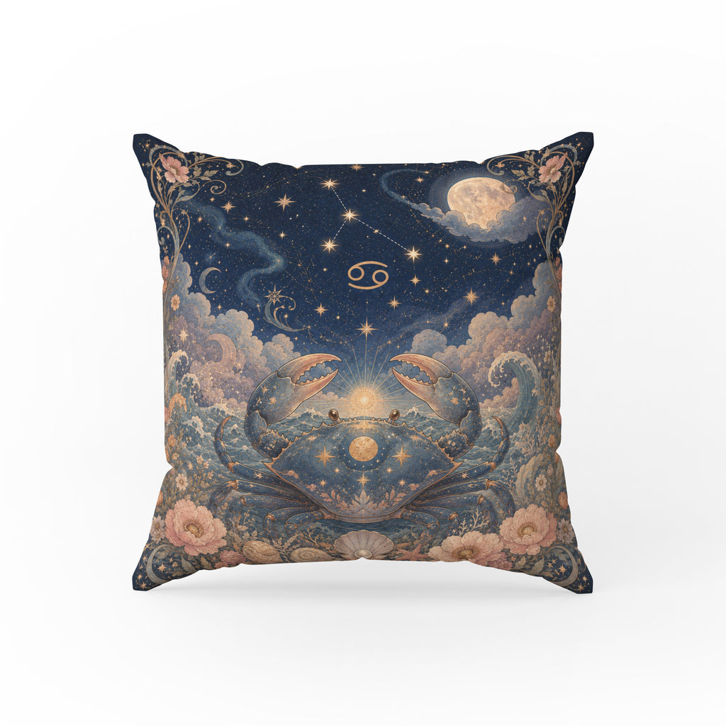 The Moon Crab – Cancer Zodiac Pillow