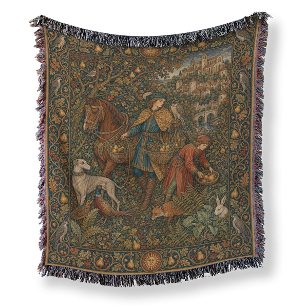 The Falconer of the Pear Orchard Blanket