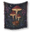 Moonlit Fox & Mushroom Blanket