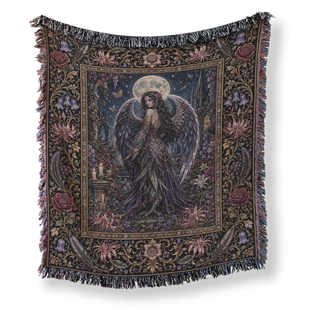Moonlit Fallen Angel Blanket