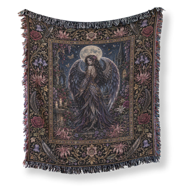 Moonlit Fallen Angel Blanket