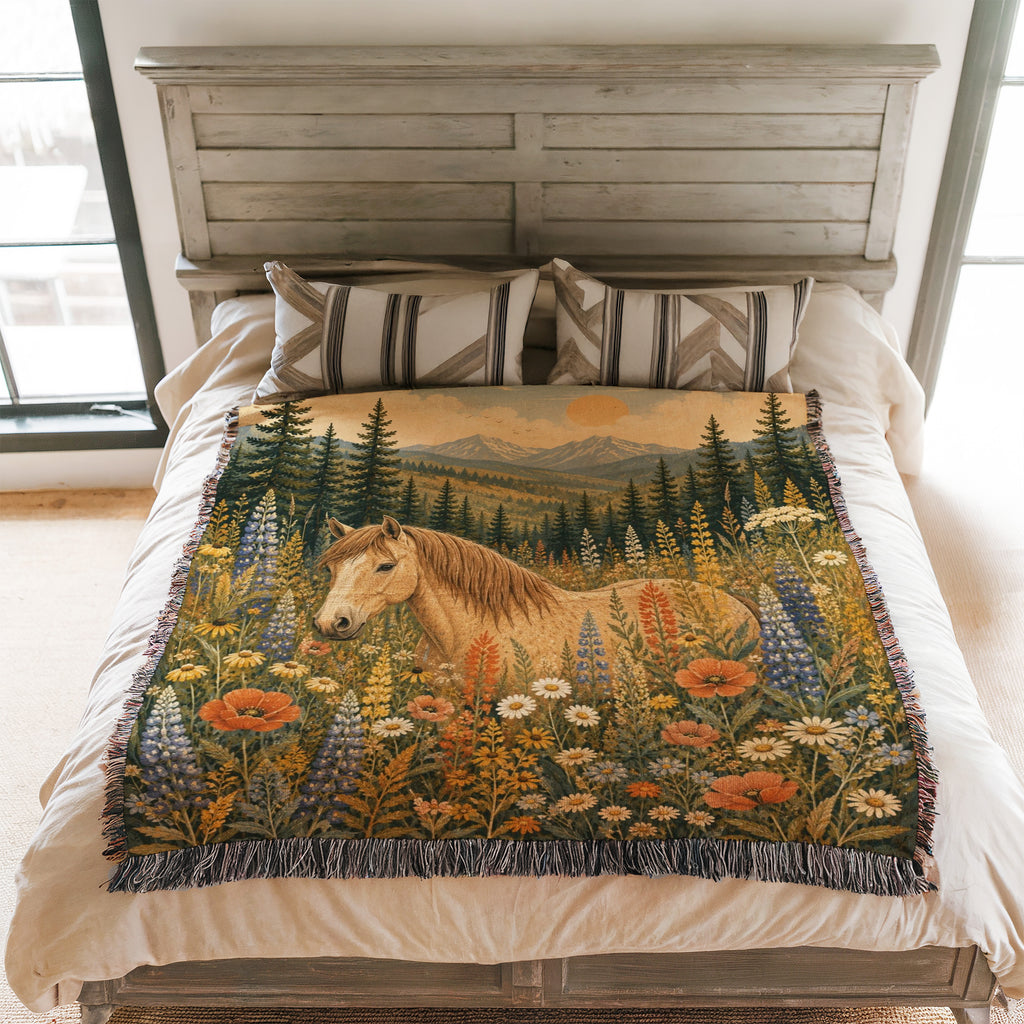 Mountain Wildflower Horse Blanket
