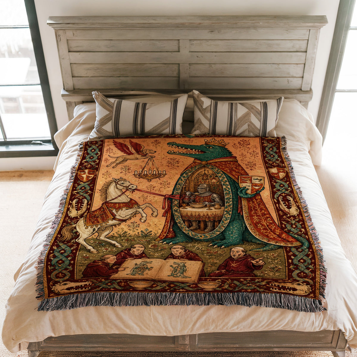 The Feast of the Crocodile King Blanket