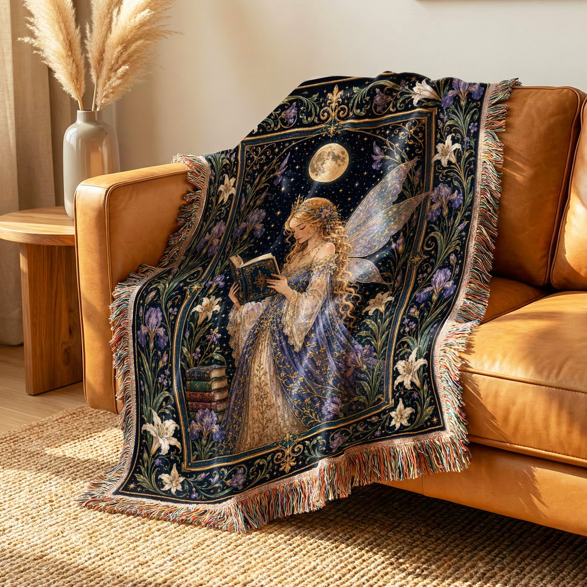 Moonlit Iris Fairy Reader Blanket