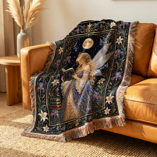 Moonlit Iris Fairy Reader Blanket