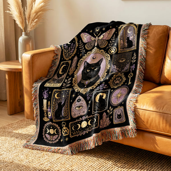 Moonlit Familiar Curiosities Blanket