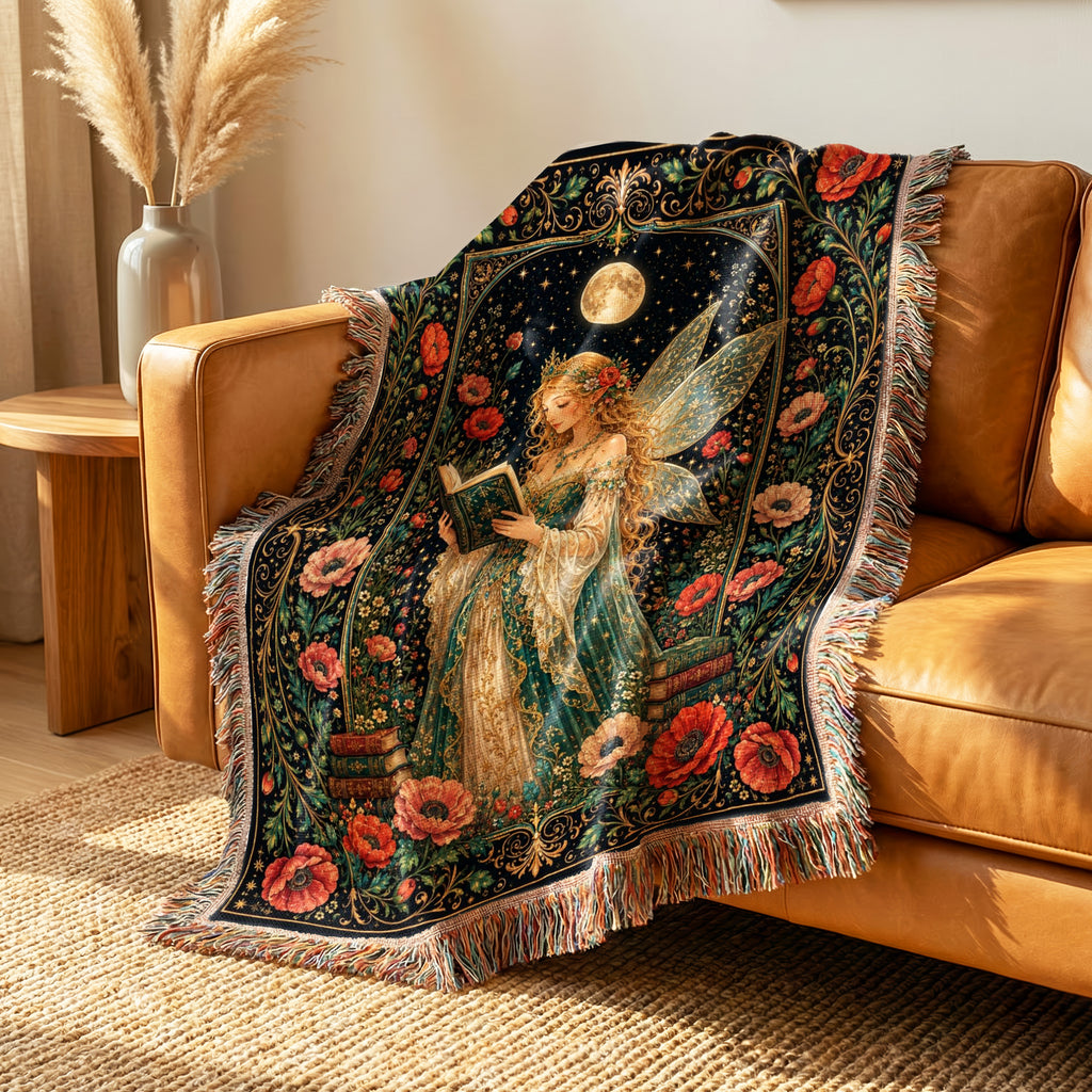 Poppy Moon Fairy Reader Blanket