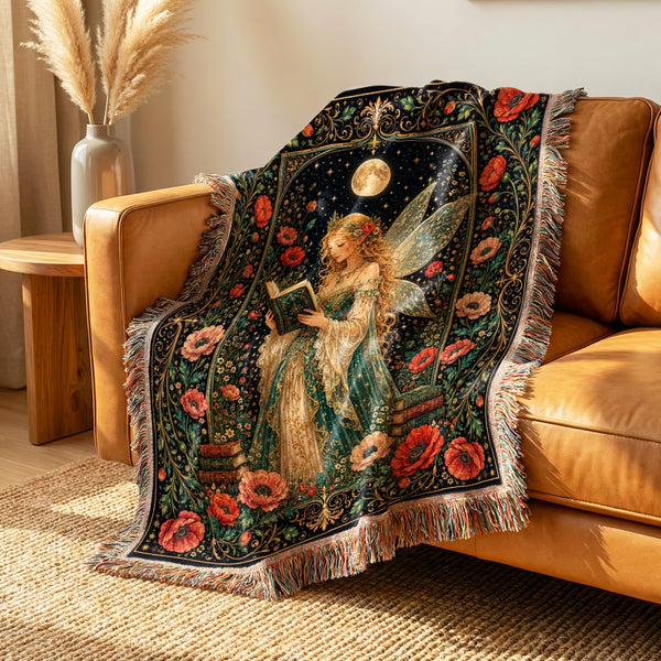 Poppy Moon Fairy Reader Blanket