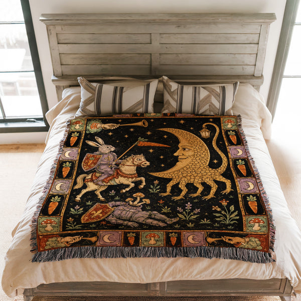 The Rabbit Knight & Moon Beast Blanket