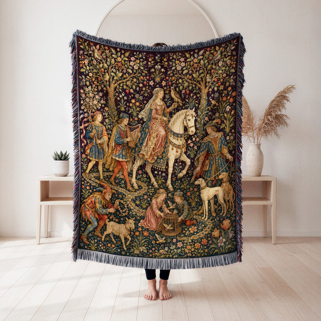 The Falconer’s Procession Blanket