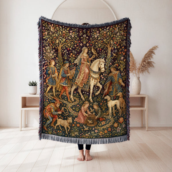 The Falconer’s Procession Blanket