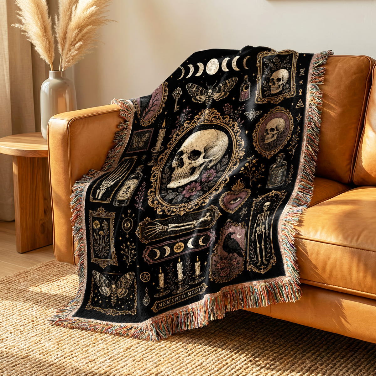 Memento Mori Curiosities Blanket
