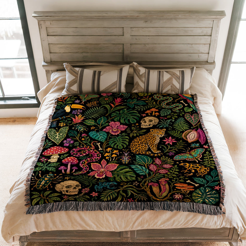 Dark Jungle Curiosities Blanket