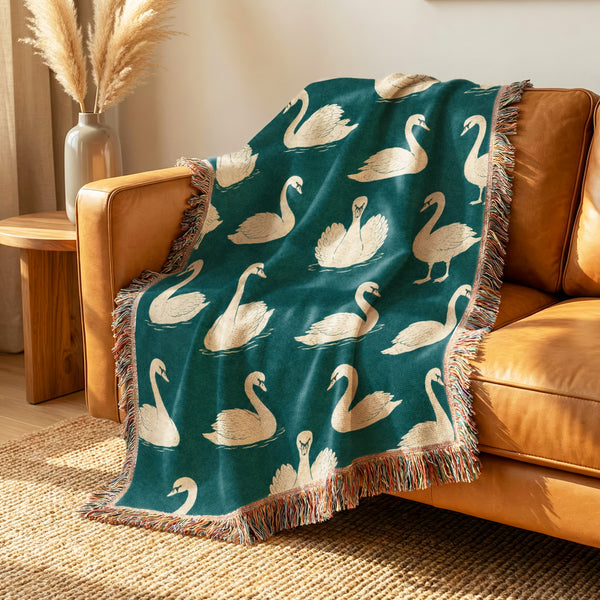 Teal Swan Blanket