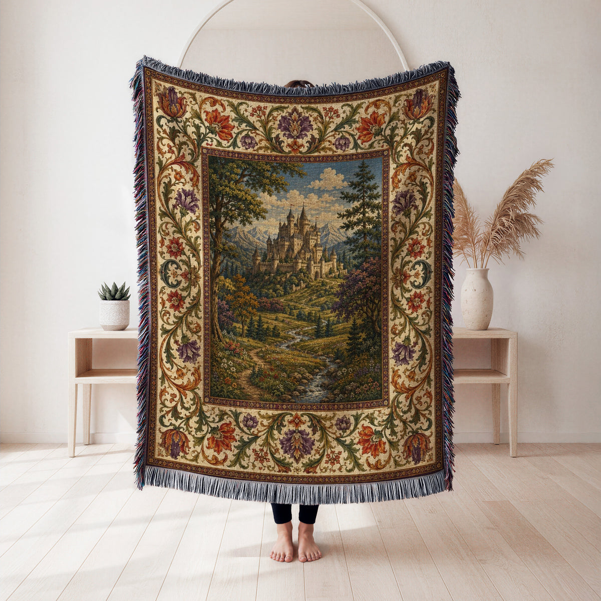 The Ivory Garden Castle Blanket