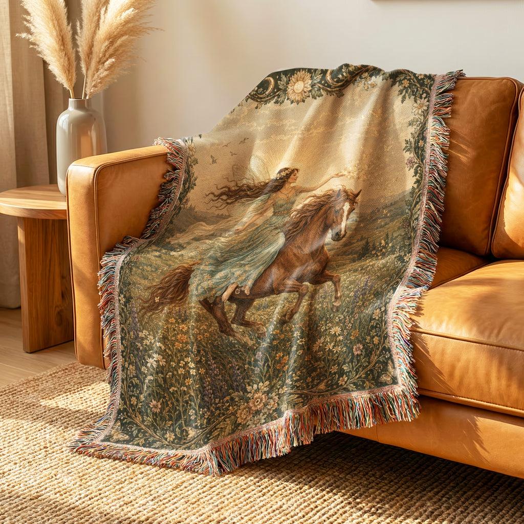Wildflower Horse Fairy Blanket