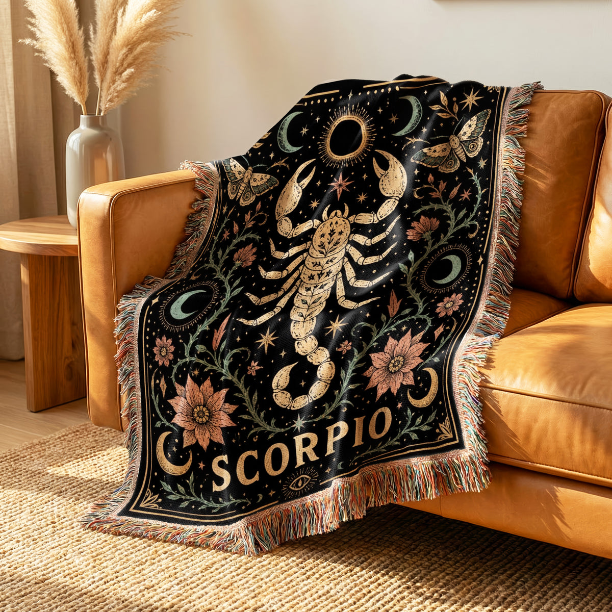 Scorpio Celestial Scorpion Zodiac Blanket
