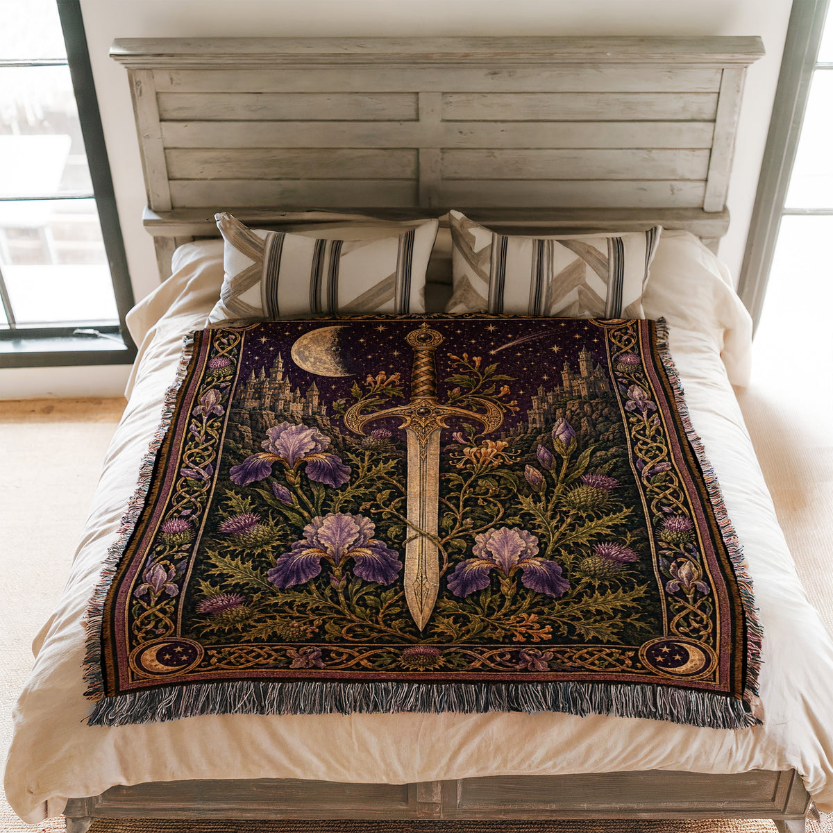 The Crescent Iris Sword Blanket