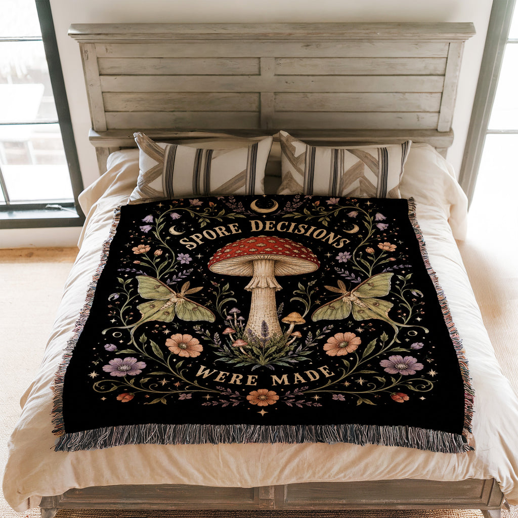 Spore Decisions Were Made Mushroom Blanket