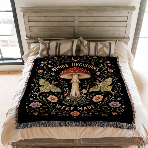 Spore Decisions Were Made Mushroom Blanket