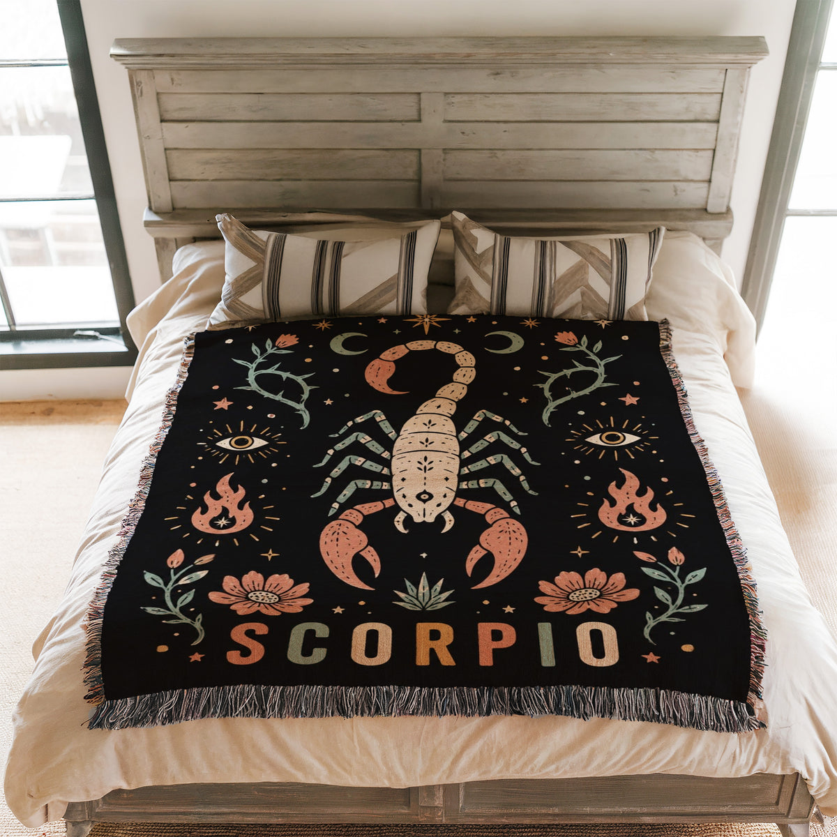 Scorpio Mystic Scorpion Zodiac Blanket