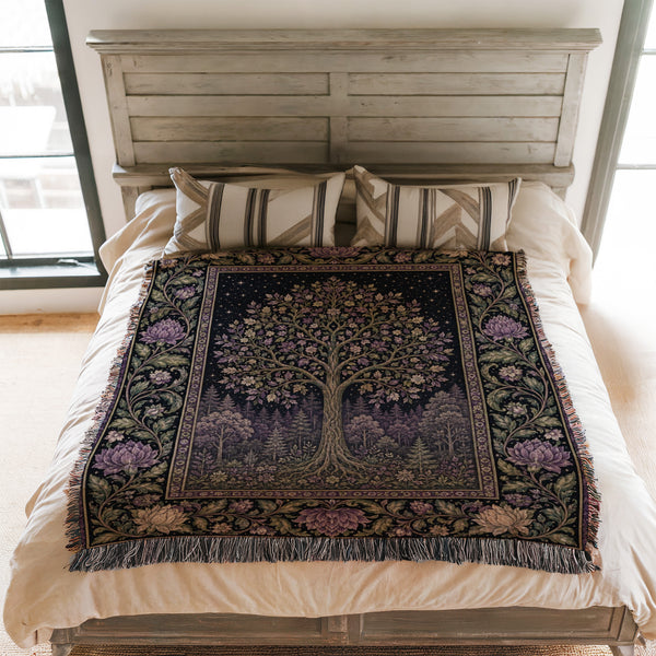 Violet Moon Grove Blanket