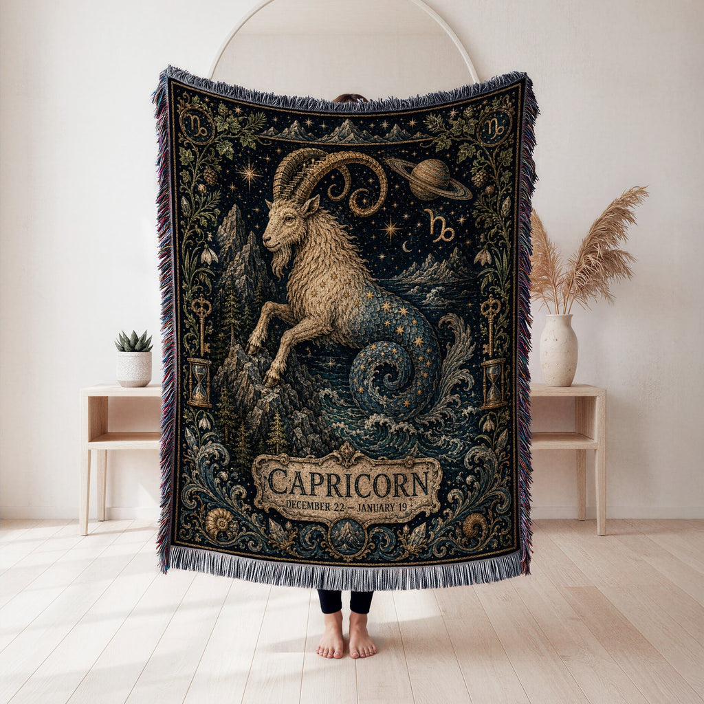 Capricorn Celestial Sea-Goat Blanket