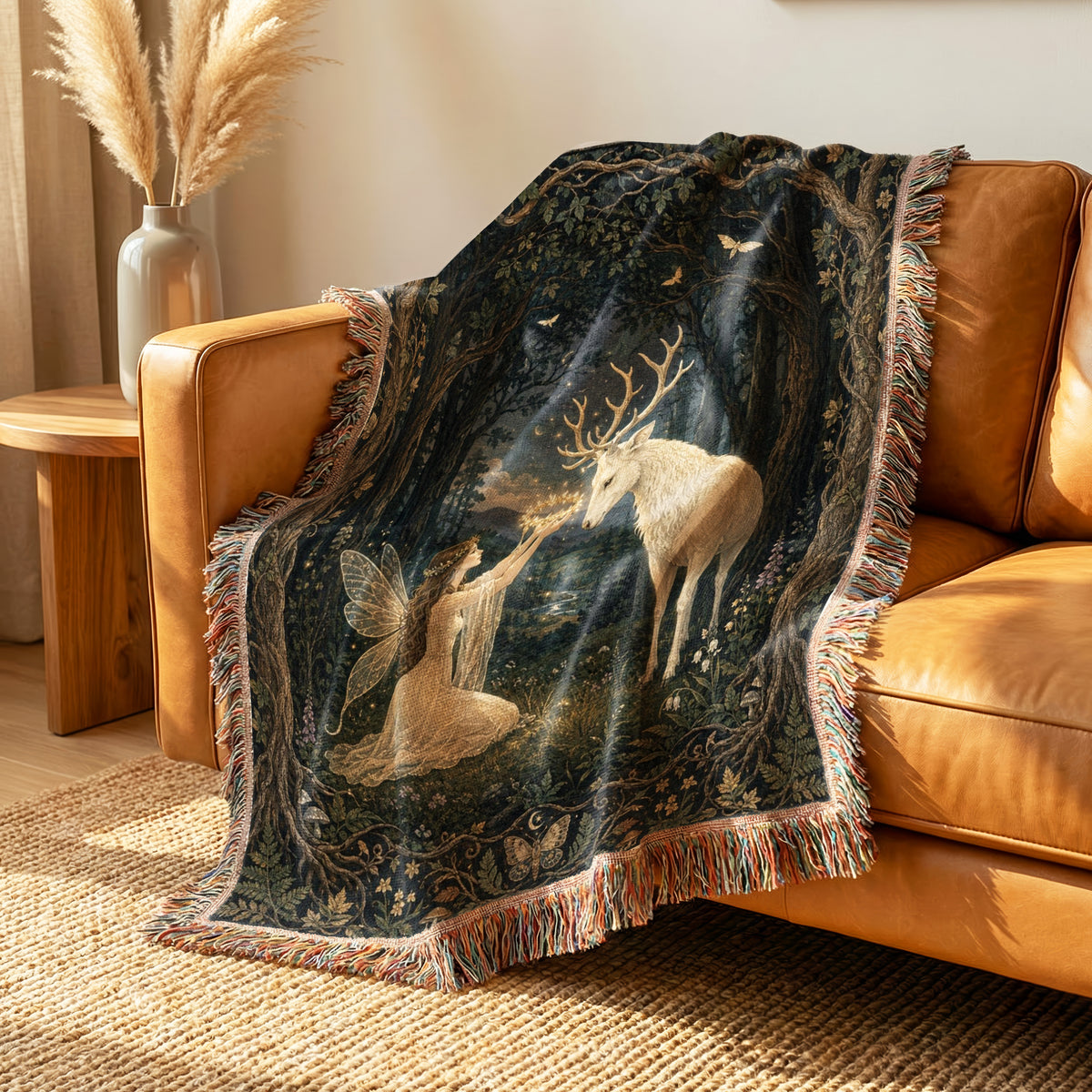 White Stag Starlight Fairy Blanket