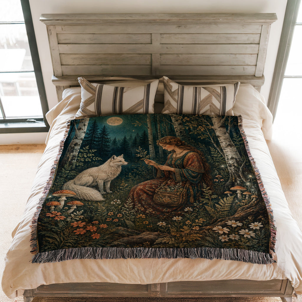 The Moonlit Fox Companion Blanket
