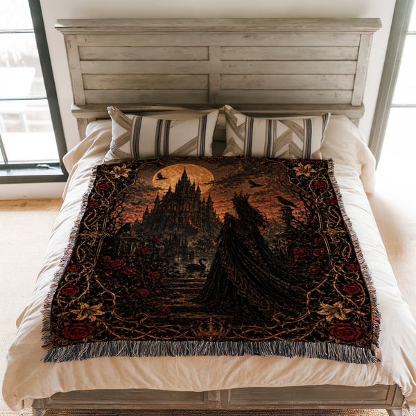 Lady of the Moonlit Castle Blanket