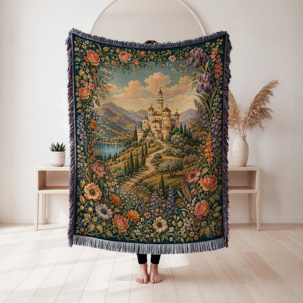 The Rose & Iris Castle Blanket