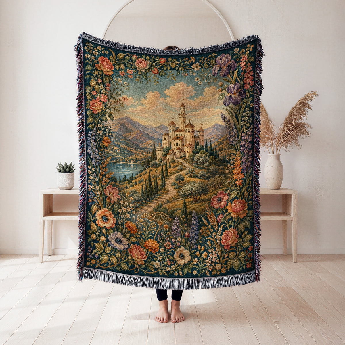 The Rose & Iris Castle Blanket