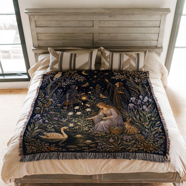 The Starlit Enchanters’ Garden Blanket