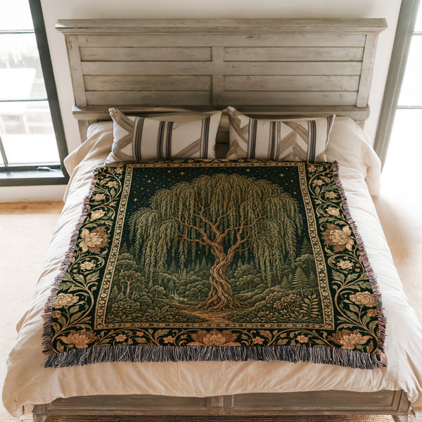 The Whispering Willow Blanket