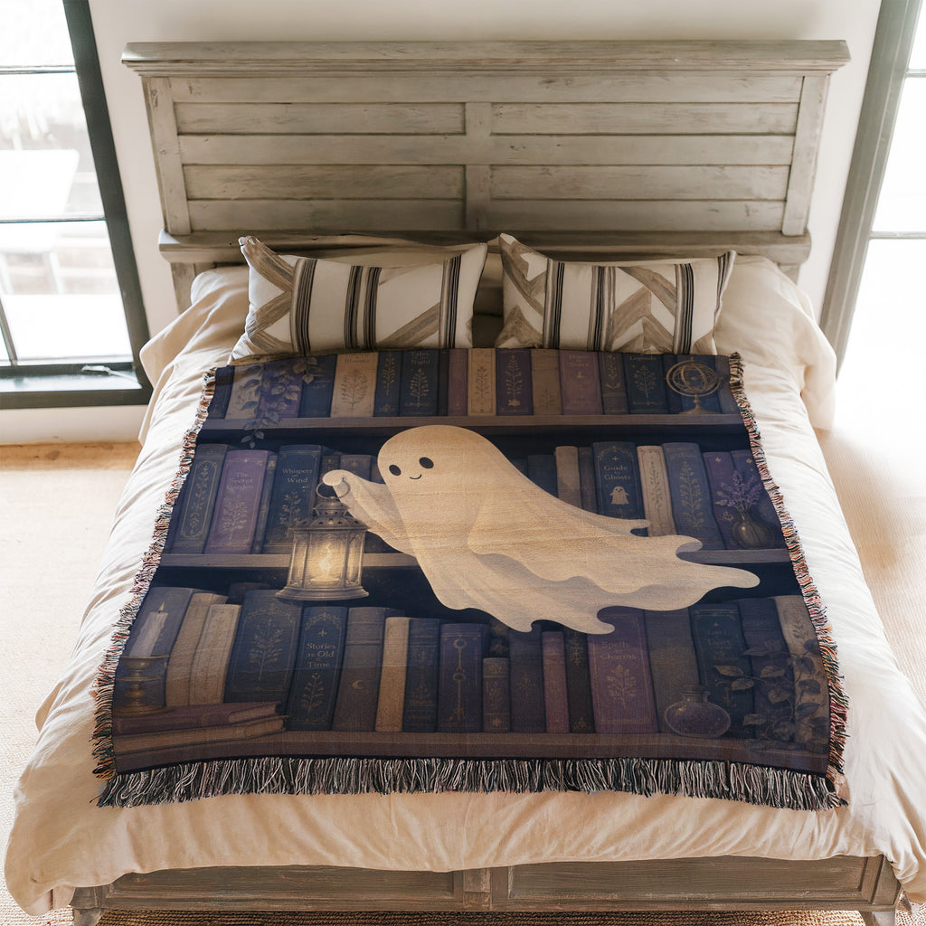 The Lantern Ghost Library Blanket