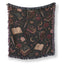 Gothic Romance Books & Roses Blanket