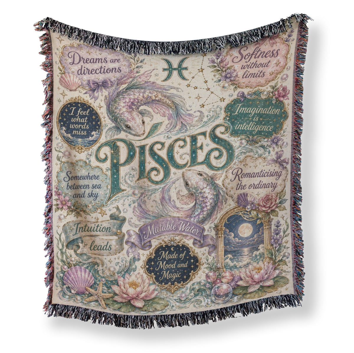 Pisces – Dreaming Waters Zodiac Blanket Main image