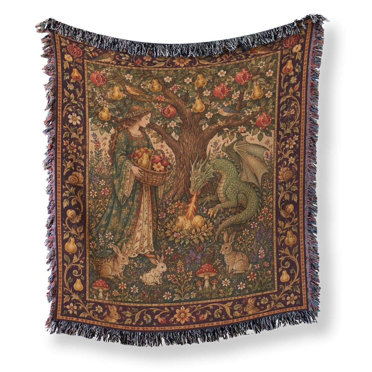 The Dragon of the Orchard Blanket Main image