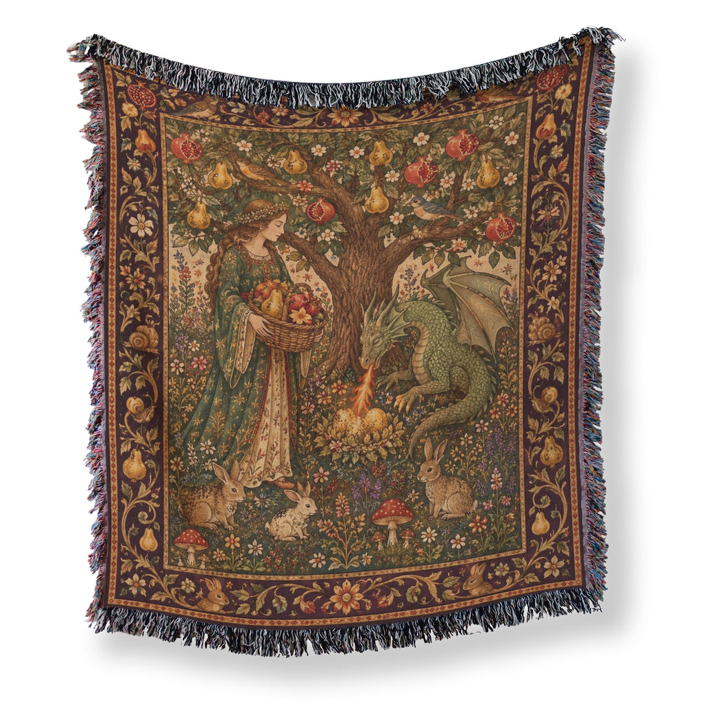The Dragon of the Orchard Blanket