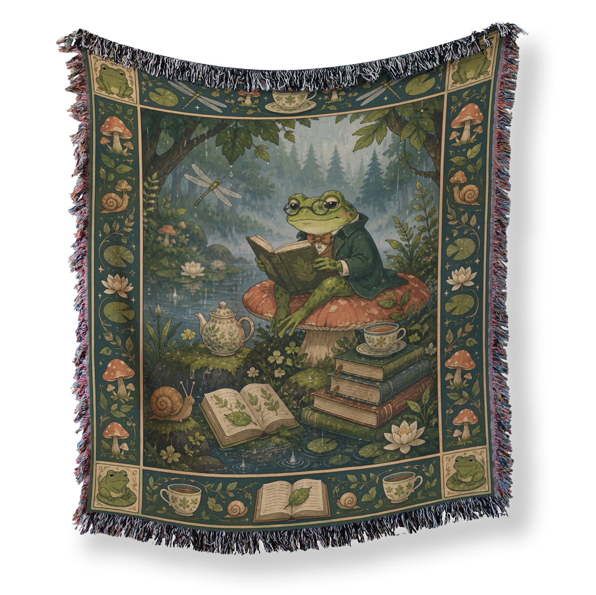 The Frog Scholar's Pond Blanket Main image