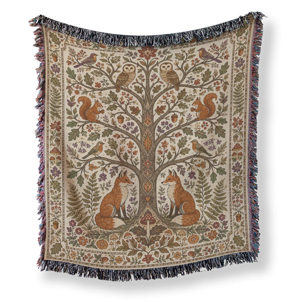 Woodland Tree of Life Blanket