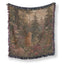 Forest Wildflower Ginger Cat Blanket