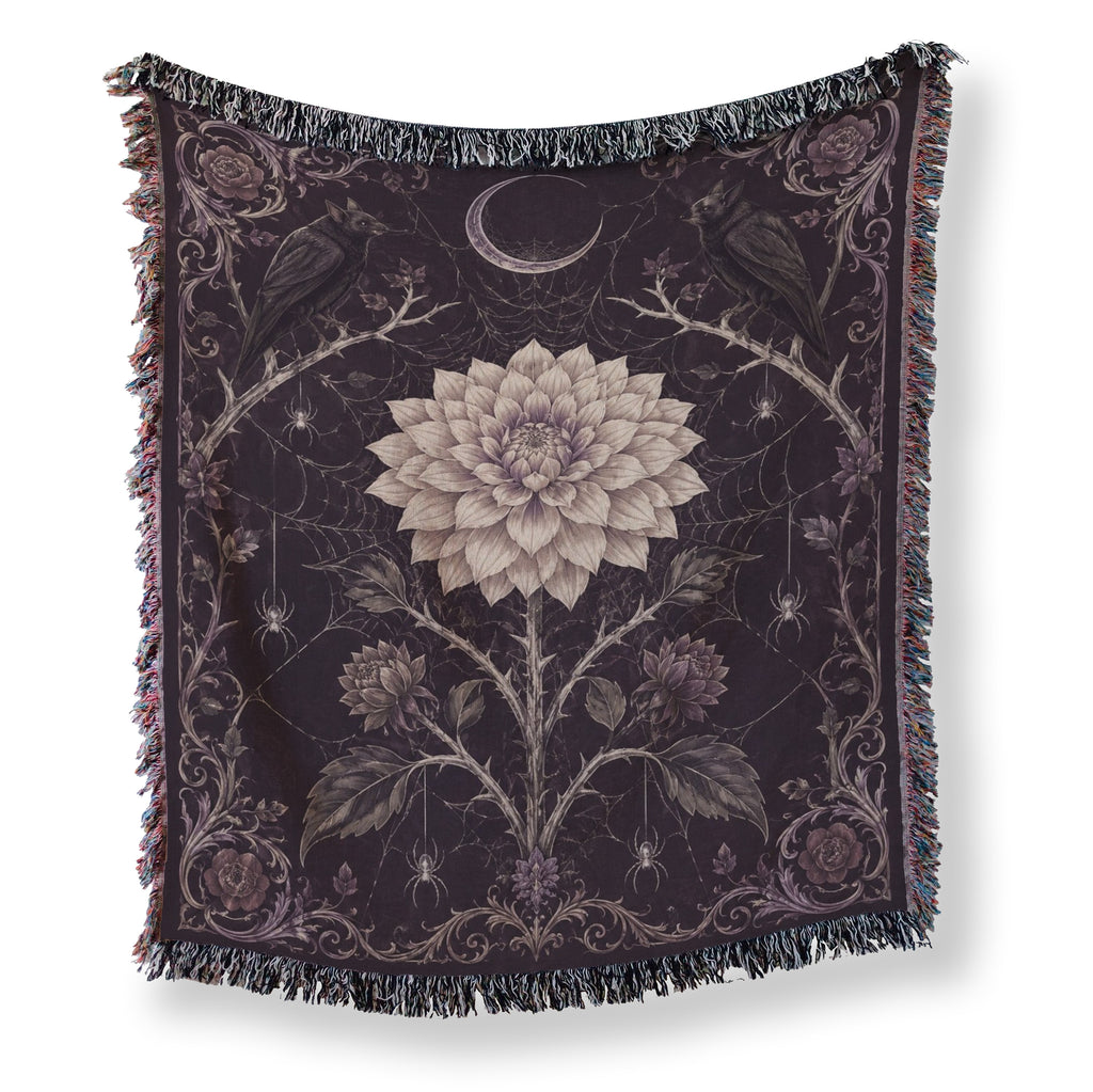 Ravens, Spiders & Moonflower Blanket