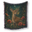 Enchanted Moonlit Deer Blanket
