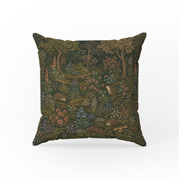 Hedgehog Hollow Floral Pillow