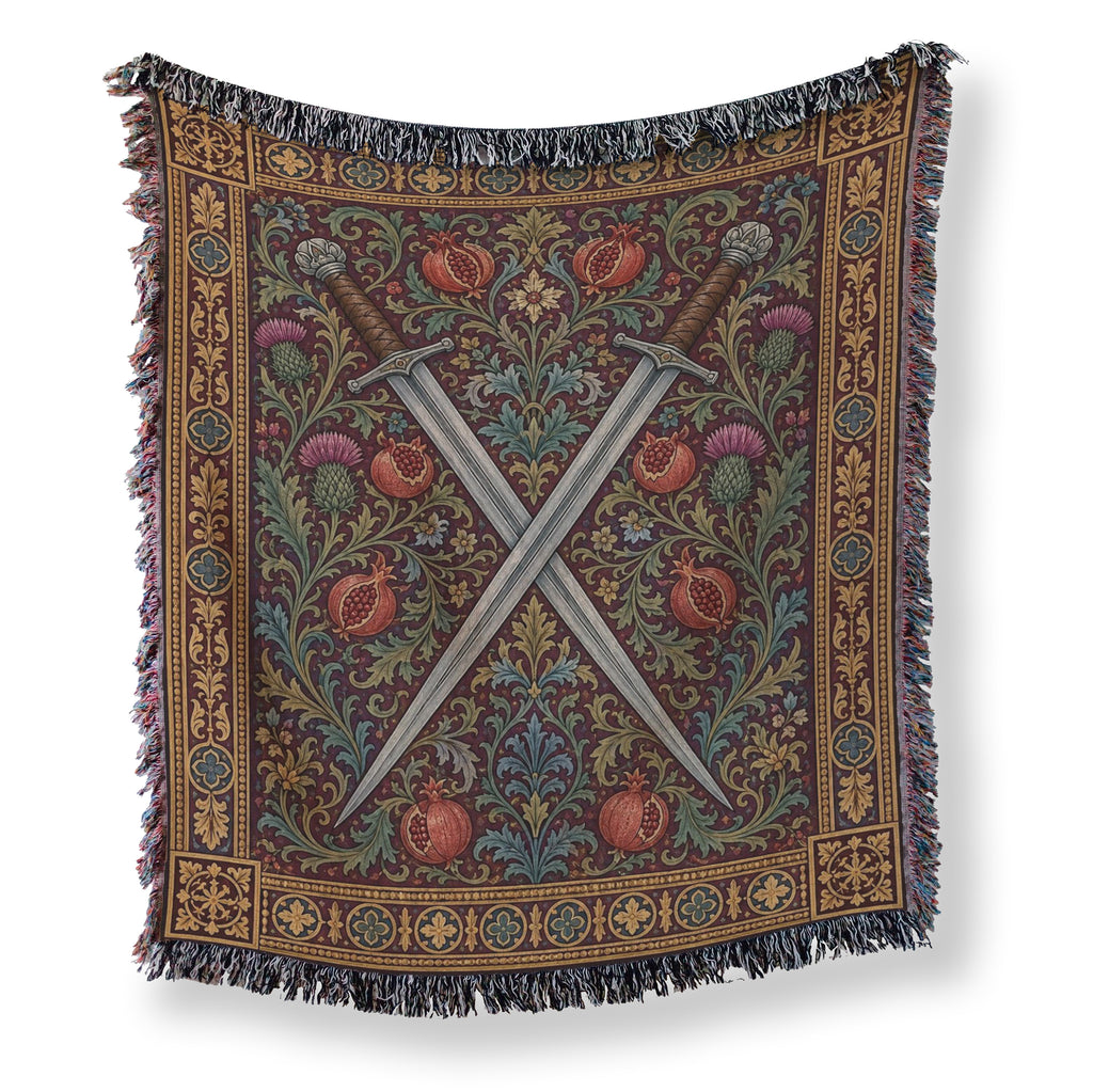 The Pomegranate & Thistle Blades Blanket