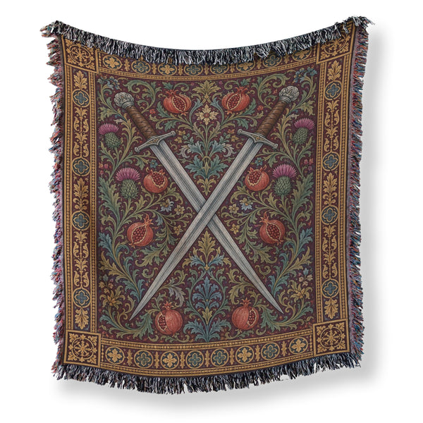 The Pomegranate & Thistle Blades Blanket
